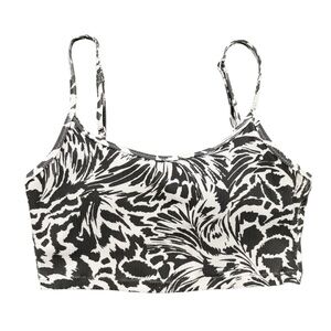 Aerie Scoop Bikini Top Zebra Medium